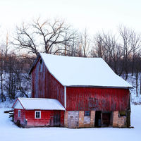 Winter Barn