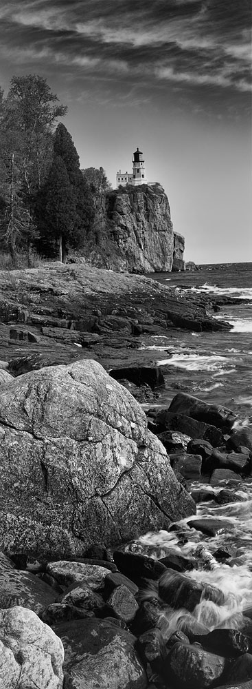 lighthouse, Black and White