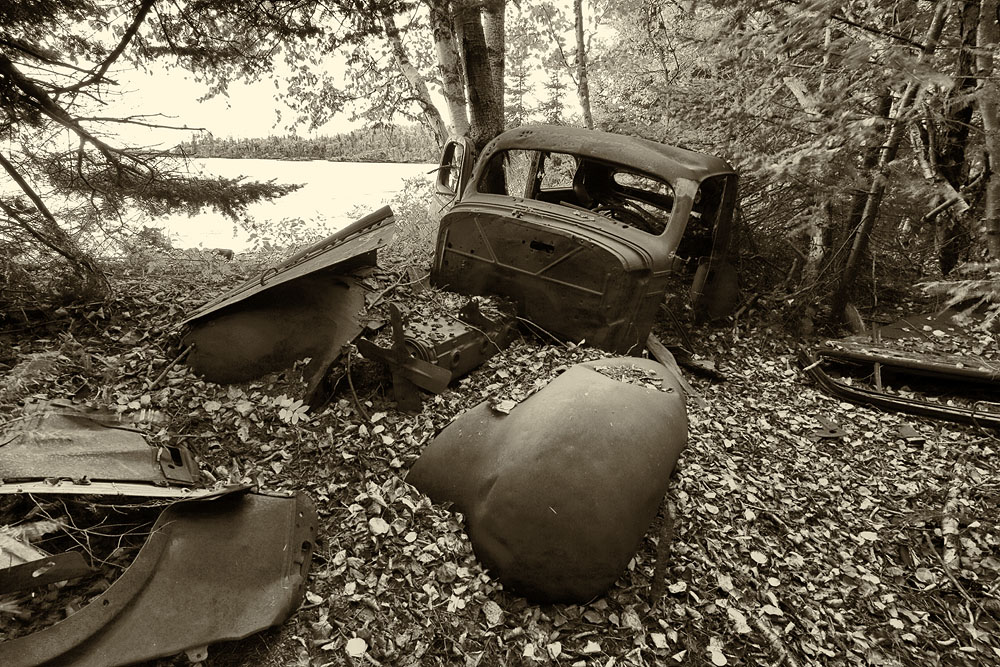 truck, black and white