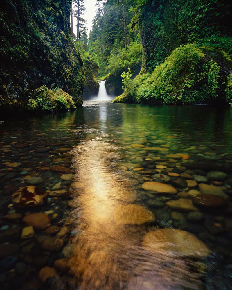 waterfall, river