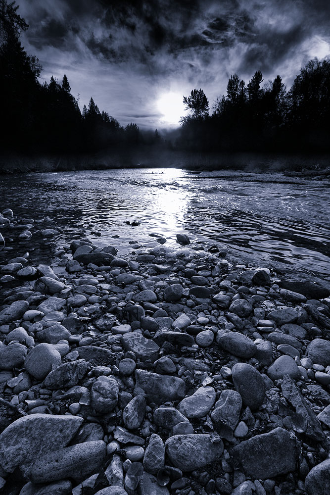 River Bank Moonrise