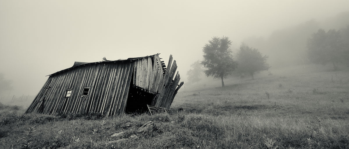 Barn, Fog